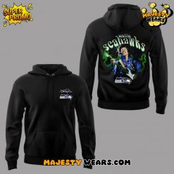 Seattle Seahawks x Jimi Hendrix Special Black Hoodie