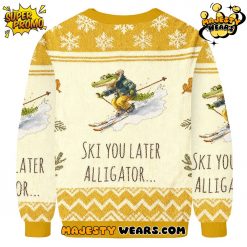 Skiing Alligator Ski you later Alligator