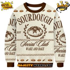 Sourdough Bread Baking Countryside Ugly Christmas Sweater