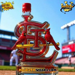 St Louis Cardinals 11X World Series Champions Whiskey Bottle