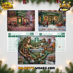 Starbucks 2026 Wall Hanging Calendar