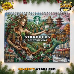 Starbucks 2026 Wall Hanging Calendar