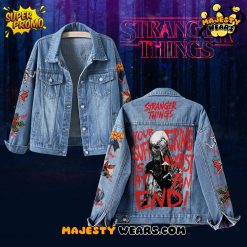Stranger Things Denim Jacket Gift For Fans