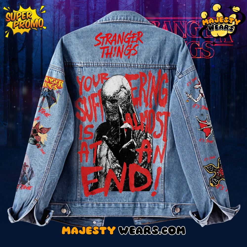 Stranger Things Denim Jacket Gift For Fans Stranger Things Denim Jacket Gift For Fans