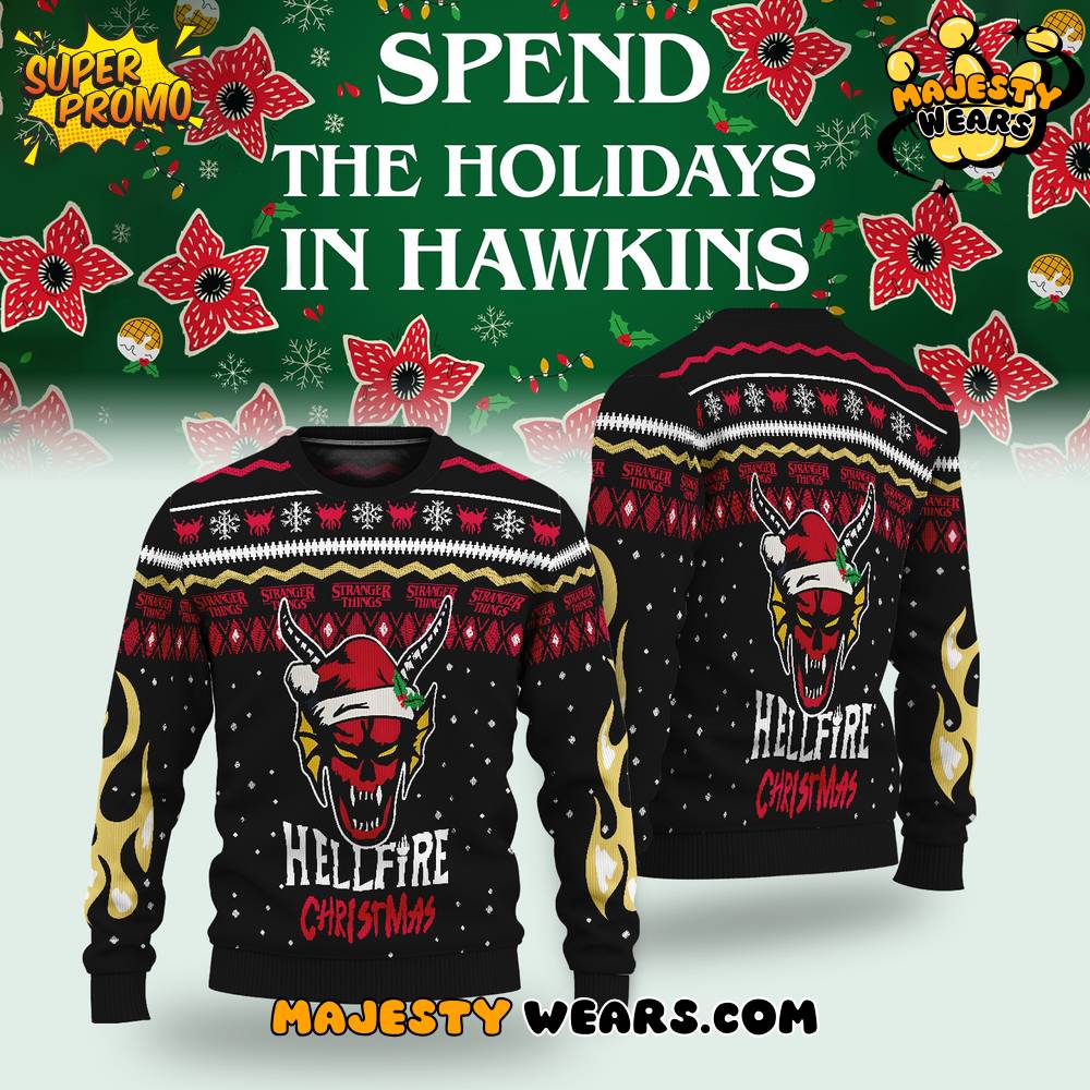 _Stranger Things Hellfire Club Christmas Ugly Christmas Sweater _Stranger Things Hellfire Club Christmas Ugly Christmas Sweater