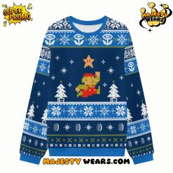 Super Mario Pixel Christmas Ugly Sweater