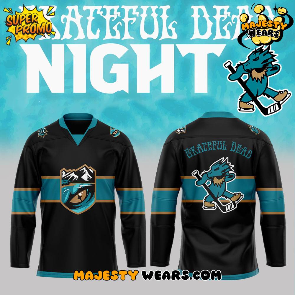 Tahoe Knight Monsters x Grateful Dead Night 2025 Custom Hockey Jersey Tahoe Knight Monsters x Grateful Dead Night 2025 Custom Hockey Jersey