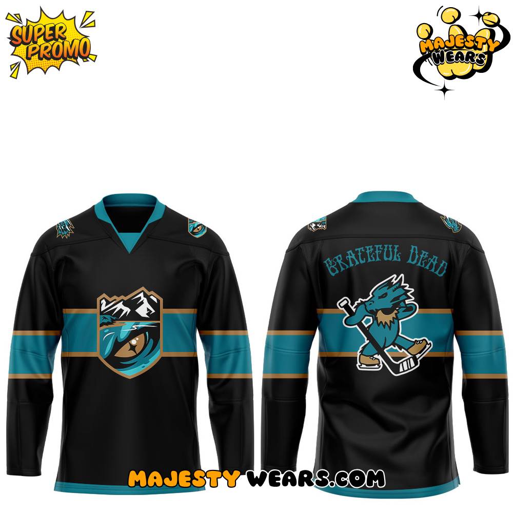 Tahoe Knight Monsters x Grateful Dead Night 2025 Custom Hockey Jersey Tahoe Knight Monsters x Grateful Dead Night 2025 Custom Hockey Jersey
