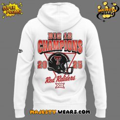 Texas Tech Red Raiders 2025 Big 12 Football Champions White Hoodie