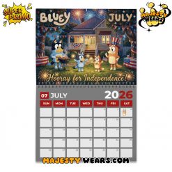 The Bluey 2026 Wall Hanging Calendar