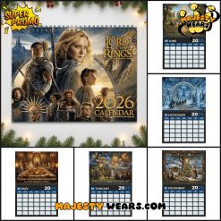 The Lord Of The Rings 2026 Wall Hanging Calendar