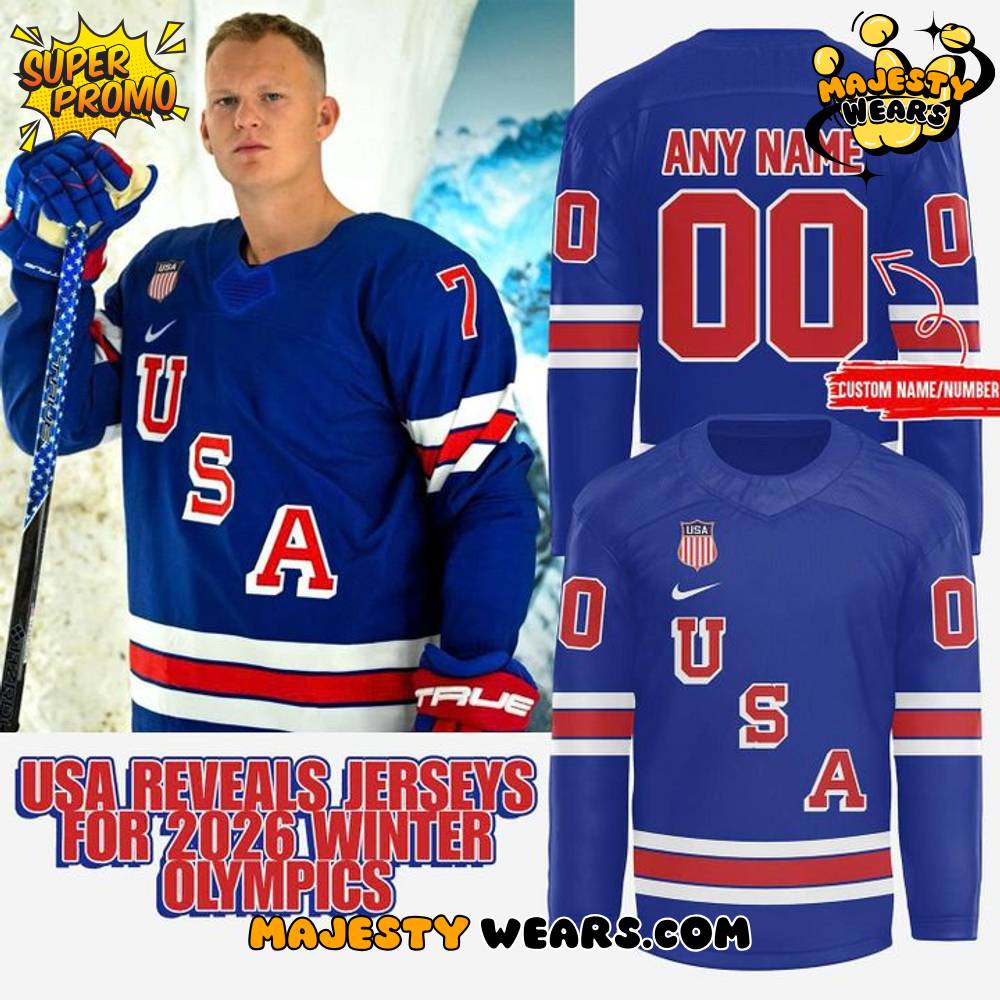 The USA Olympic Hockey Jersey 2026 – Blue The USA Olympic Hockey Jersey 2026 – Blue