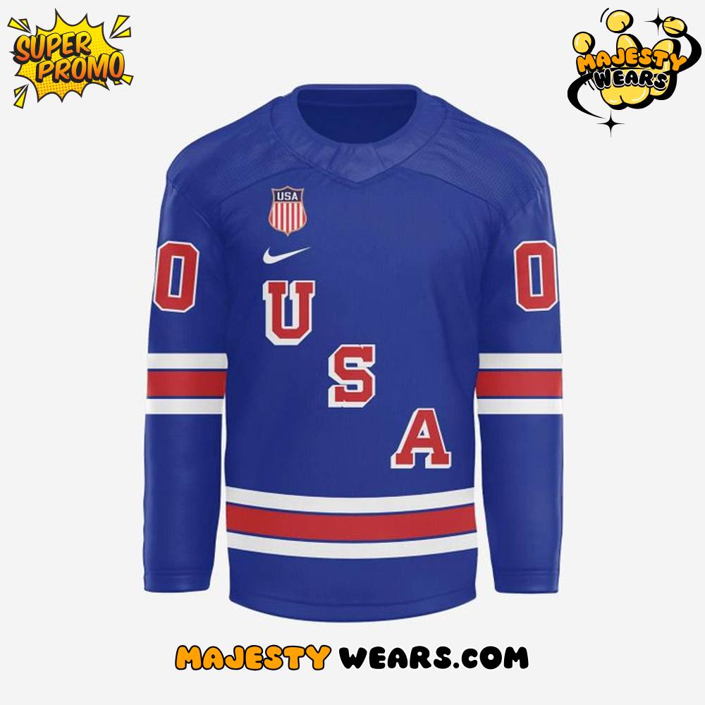 The USA Olympic Hockey Jersey 2026 – Blue The USA Olympic Hockey Jersey 2026 – Blue
