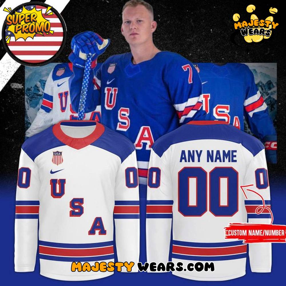 The USA Olympic Hockey Jersey 2026 – White The USA Olympic Hockey Jersey 2026 – White