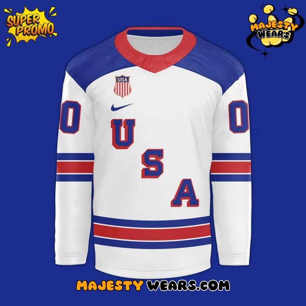 The USA Olympic Hockey Jersey 2026 – White The USA Olympic Hockey Jersey 2026 – White