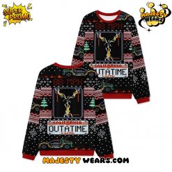 Time Travel Outatime Christmas Ugly Sweater