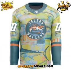 Toledo Walleye Margaritaville Night 2025 Custom Hockey Jersey
