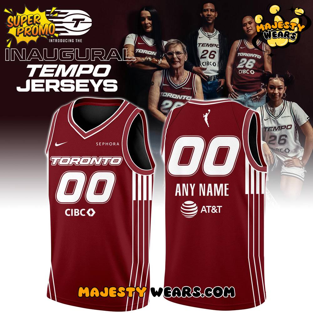 Toronto Tempo Inaugural Custom Basketball Jersey – Red Toronto Tempo Inaugural Custom Basketball Jersey – Red