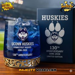 UConn Huskies 130th Anniversary Whiskey Glass