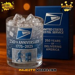 USPS 250th Anniversary Whiskey Glass  Limited Edition