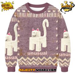 Unusual Robot Cat Ugly Christmas Sweater