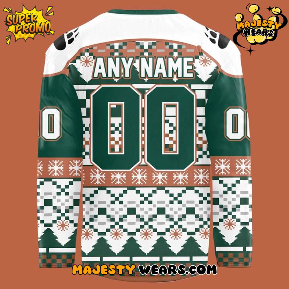Utah Grizzlies Ugly Christmas Sweaters 2025 Custom Hockey Jersey Utah Grizzlies Ugly Christmas Sweaters 2025 Custom Hockey Jersey