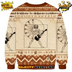 Vitruvian Man Rock Ugly Christmas Sweater