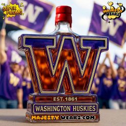 Washington Huskies Bow Down to Washington Whiskey Bottle