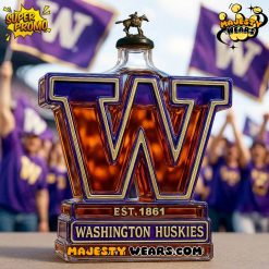 Washington Huskies Bow Down to Washington Whiskey Bottle