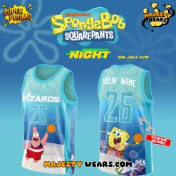 Washington Wizards x SpongeBob SquarePants Night Custom Basketball Jersey