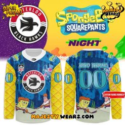 Waterloo Black Hawks x SpongeBob SquarePants Custom Hockey Jersey