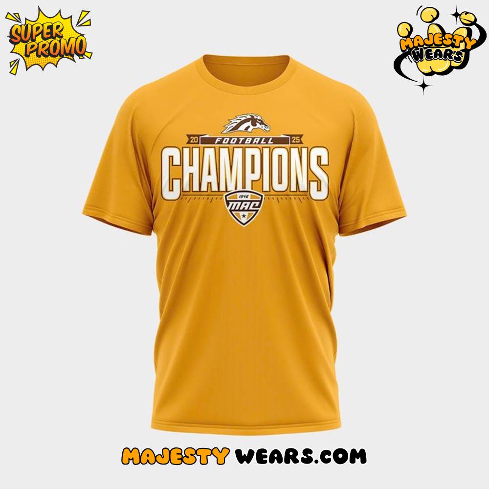 Western Michigan Broncos 2025 MAC Champions T-Shirt Western Michigan Broncos 2025 MAC Champions T-Shirt
