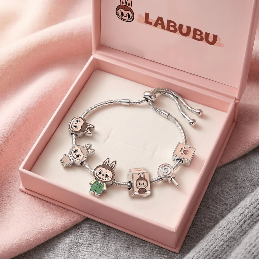 Labubu Adjustable Charm Bracelet - Premium Streetwear Fashion Accessory for Collectors Labubu Adjustable Charm Bracelet - Premium Streetwear Fashion Accessory for Collectors