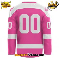 Bemidji State Beavers Pink in the Rink Custom Hockey Jersey