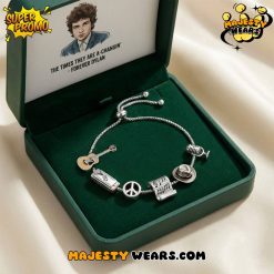 Bob Dylan “American Poet” Adjustable Charm Bracelet – Premium Accessory for Collectors