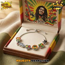 Bob Marley Adjustable Charm Bracelet – Premium Accessory for Collectors