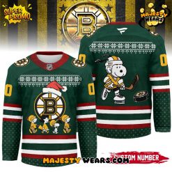 Boston Bruins x Peanuts Snoopy Custom Hockey Jersey