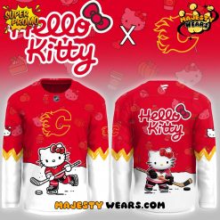 Calgary Flames x Hello Kitty Special Edition Hockey Jersey