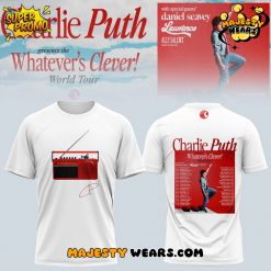 Charlie Puth The Whatever’s Clever! World Tour White Tee