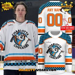 Charlotte Checkers Throwback 90s Custom Hockey Jersey