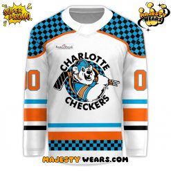 Charlotte Checkers Throwback 90s Custom Hockey Jersey