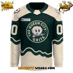 Charlotte Checkers x 𝐓𝐡𝐞 𝐐𝐮𝐞𝐞𝐧 𝐂𝐢𝐭𝐲 𝐆𝐫𝐢𝐭𝐬 Custom Hockey Jersey