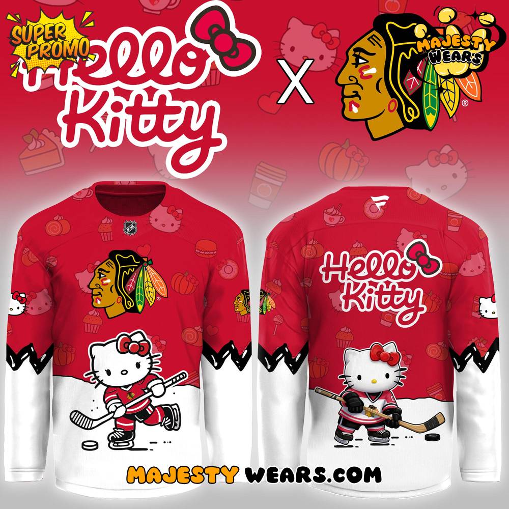 Chicago Blackhawks x Hello Kitty Special Edition Hockey Jersey Chicago Blackhawks x Hello Kitty Special Edition Hockey Jersey