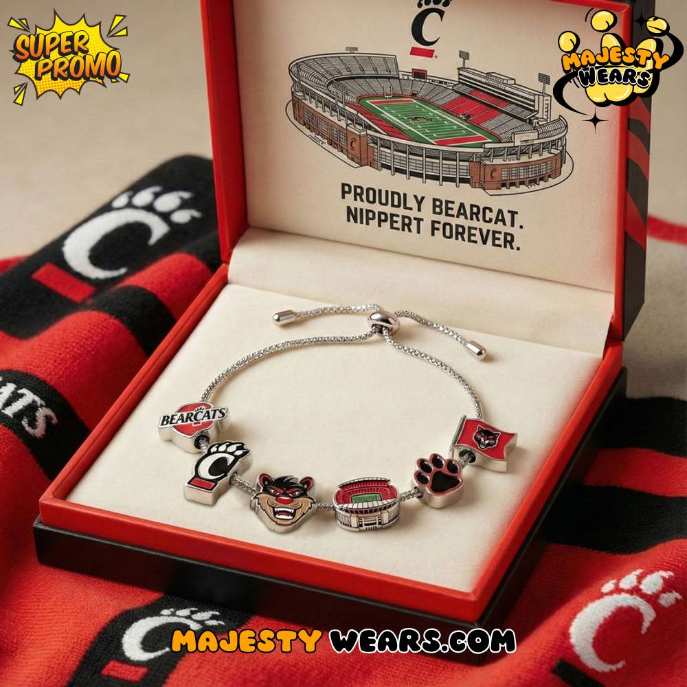 Cincinnati Bearcats Adjustable Charm Bracelet – Premium Accessory for Collectors Cincinnati Bearcats Adjustable Charm Bracelet – Premium Accessory for Collectors