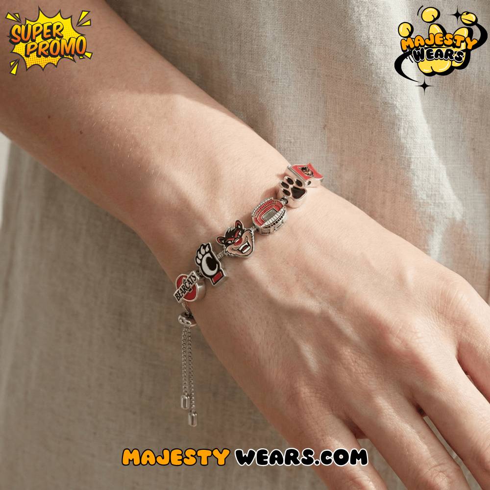 Cincinnati Bearcats Adjustable Charm Bracelet – Premium Accessory for Collectors Cincinnati Bearcats Adjustable Charm Bracelet – Premium Accessory for Collectors