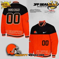 Cleveland Browns x OFF SEASON “Welcome to the team” Bomber Jacket