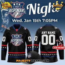 Colorado Eagles First Responders Night Custom Hockey Jersey