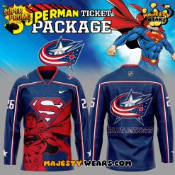 Columbus Blue Jackets Supermen 2026 Uniform Custom Hockey Jersey
