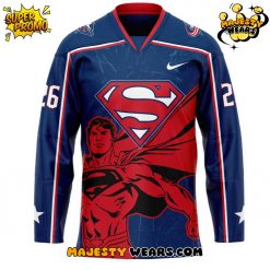 Columbus Blue Jackets Supermen 2026 Uniform Custom Hockey Jersey