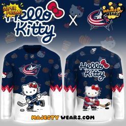 Columbus Blue Jackets x Hello Kitty Special Edition Hockey Jersey